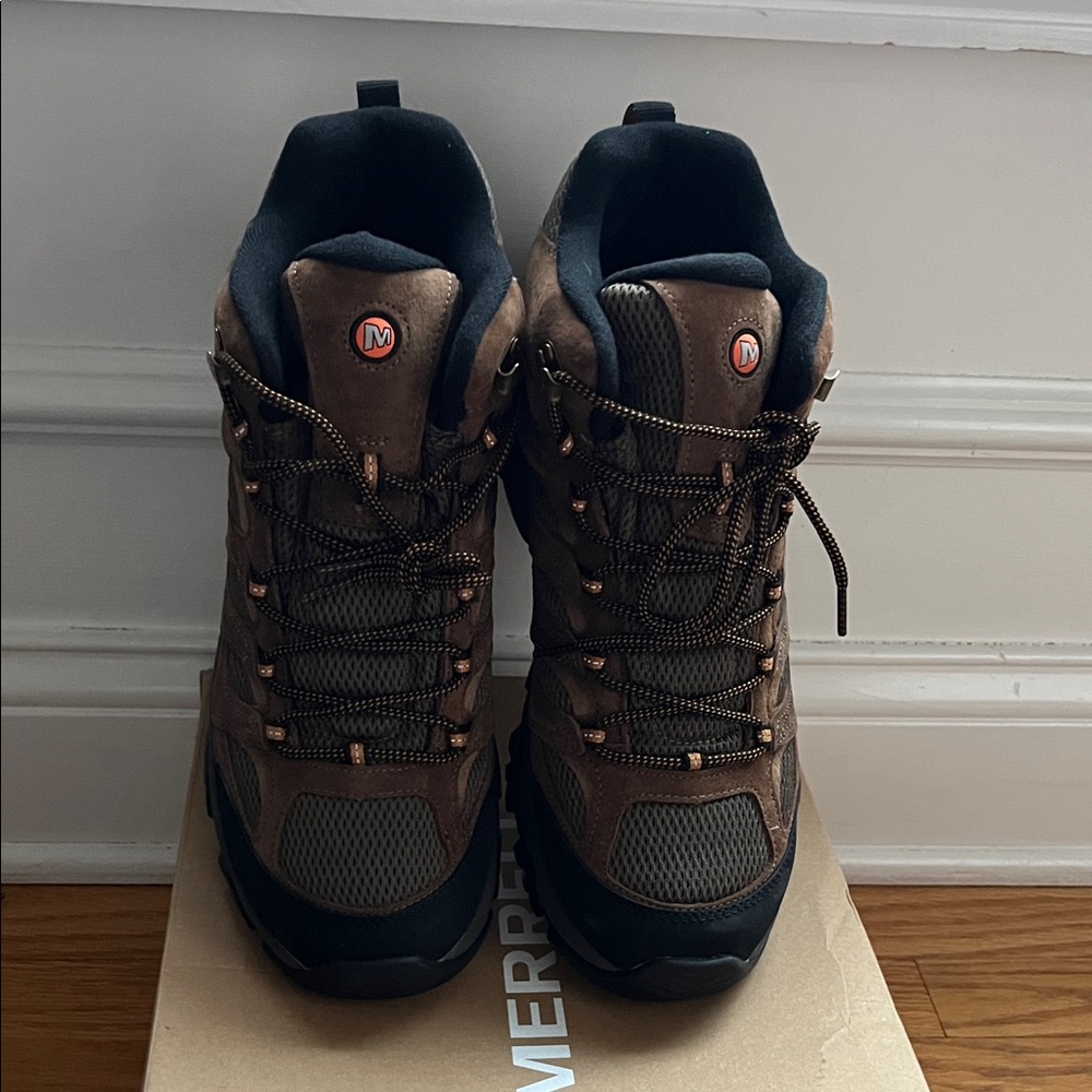 Merrell MOAB 3 Brown and Black Men's Waterproof Hiking Boot Size 12M - Picture 4 of 7